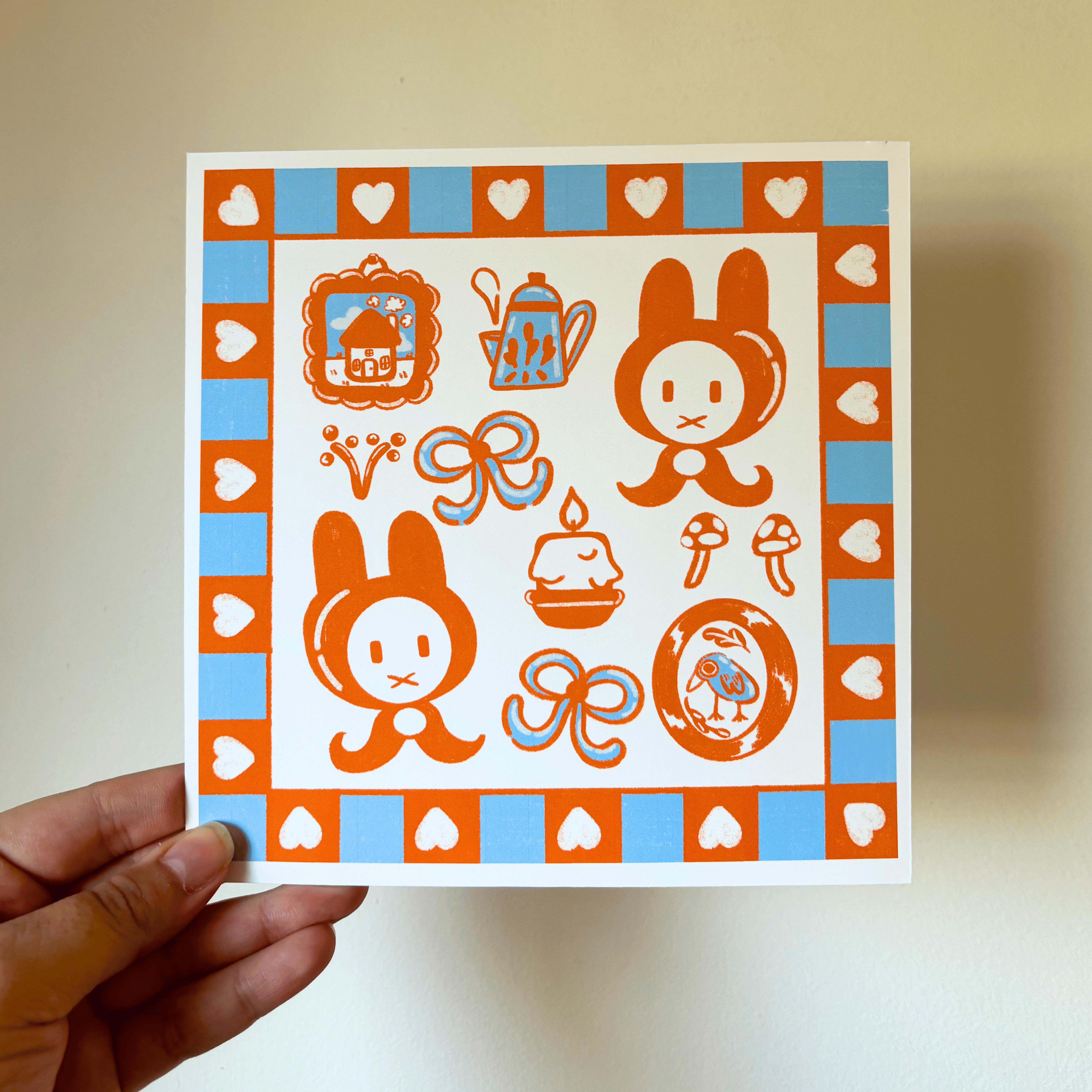 Cozy Bunny Print