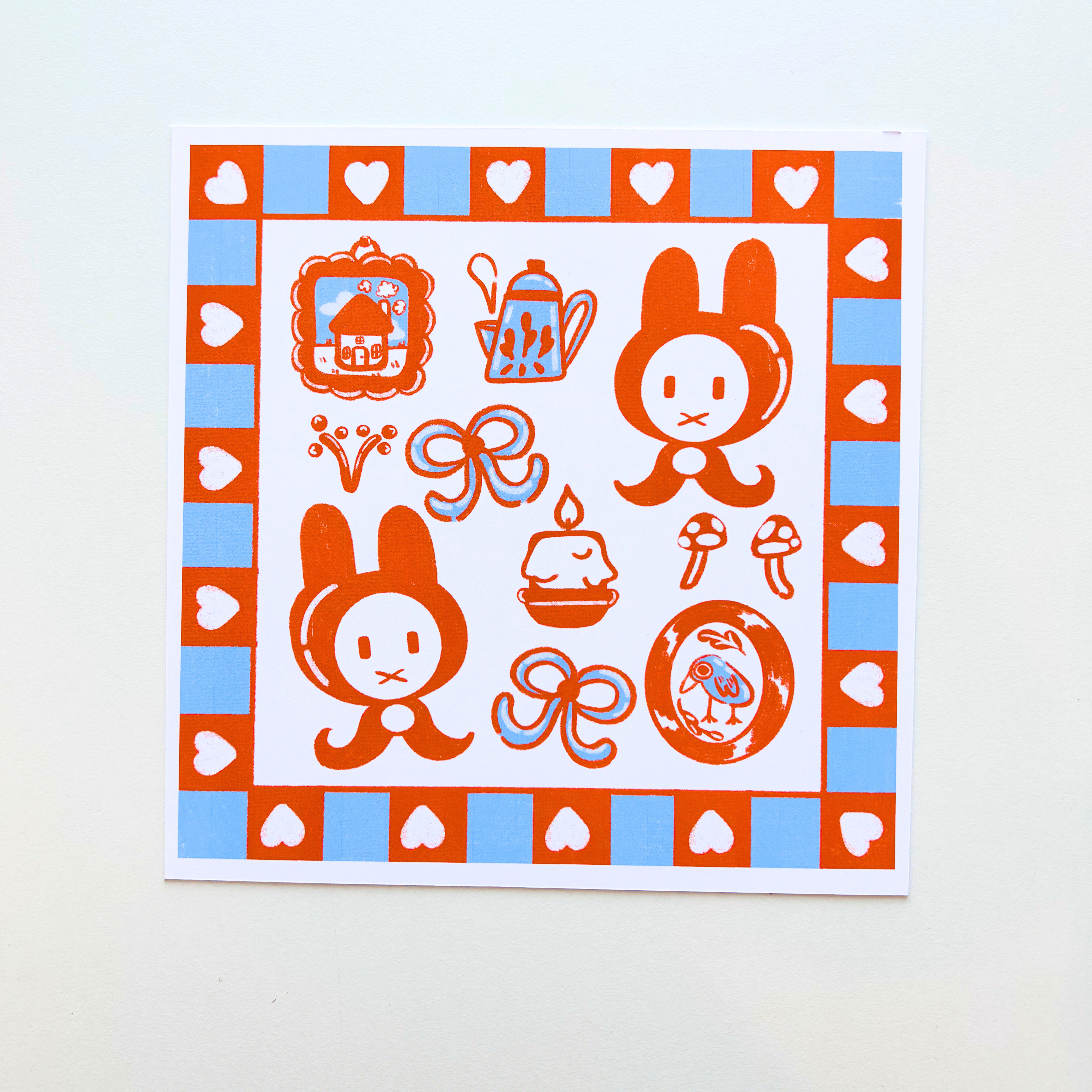 Cozy Bunny Print